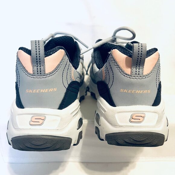 Skechers D' Lites Air Cooled Memory Foam Sneakers-Sz. 9 1/2-Two Tone Blue/Peach - Picture 12 of 16